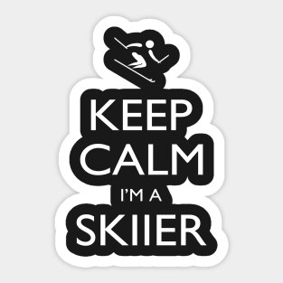 Keep Calm I’m A Skiier – T & Accessories Sticker